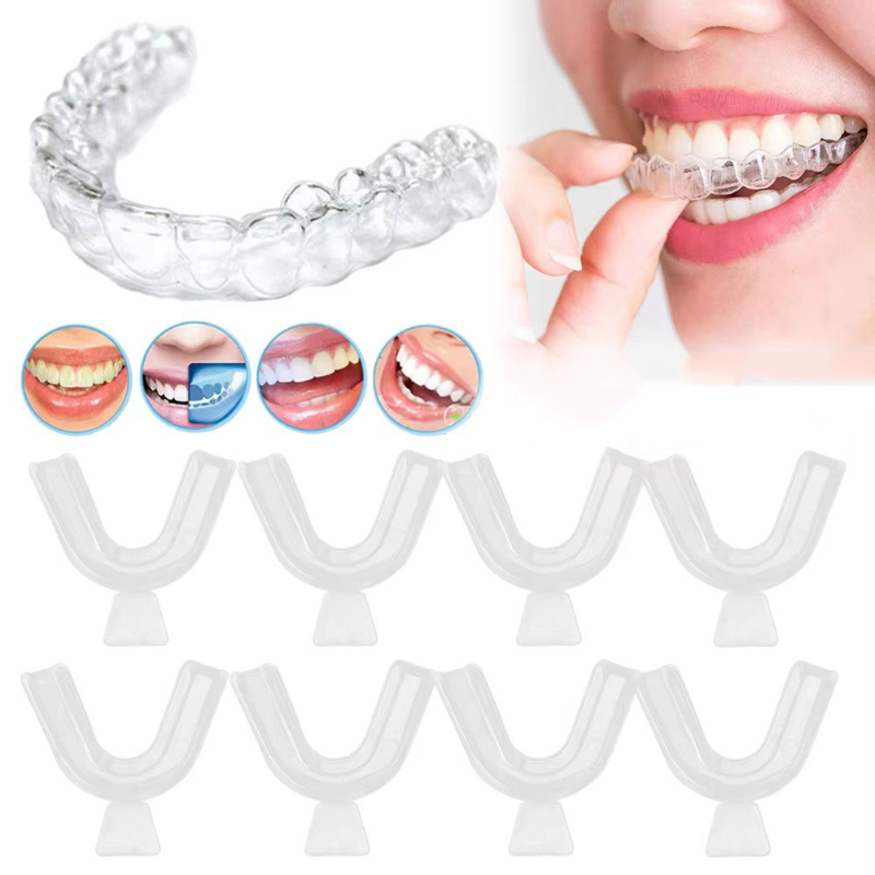 Teeth Whitening Gel For Trays - 1/3/6pairs Silicone Mouth Guard Sleeping Mouth