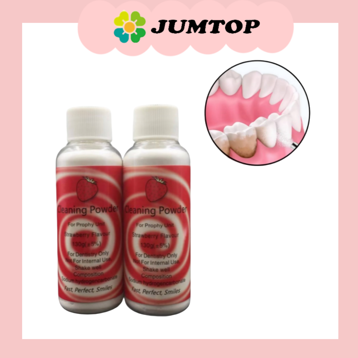 Teeth Whitening Dental - 130G Teeth Whitening Prophy Powder -