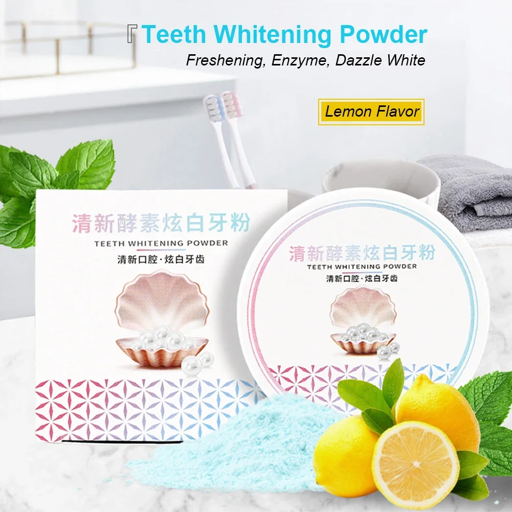 Teeth Whitening Enzymes - 2 Types Teeth Whitening Powder Natural