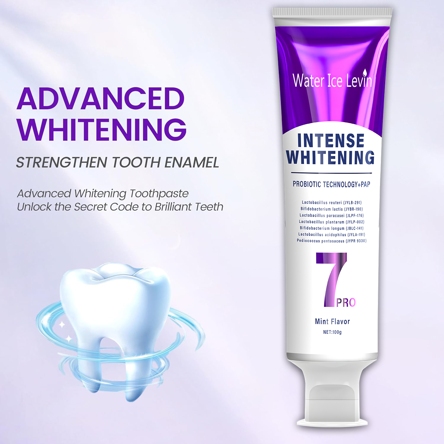 Teeth Whitening Foam - Probiotic Whitening Toothpaste - Helps Maintain