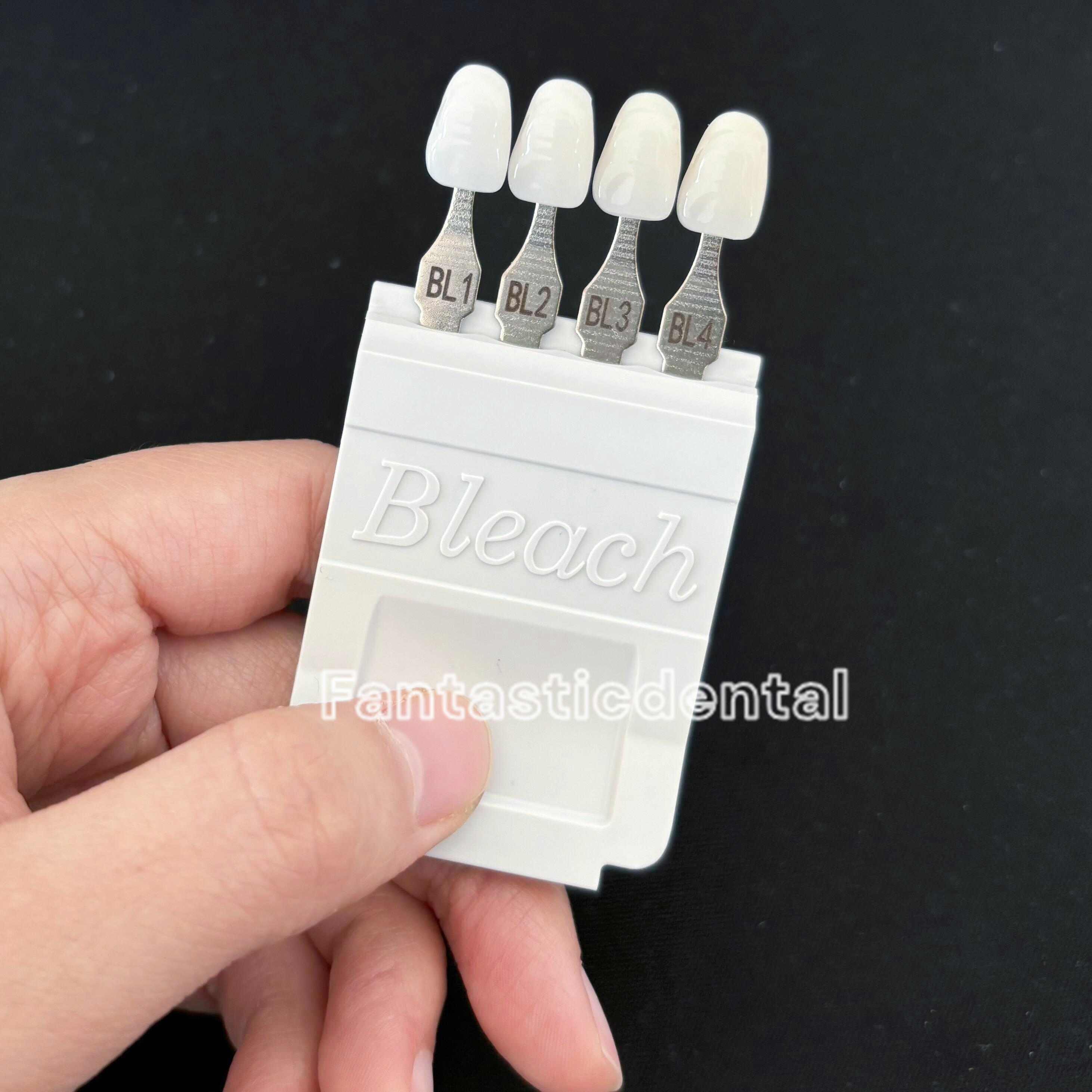 4 Colors Dental Bleached Shade - Teeth Whitening Shade Guide ulasan dan harga