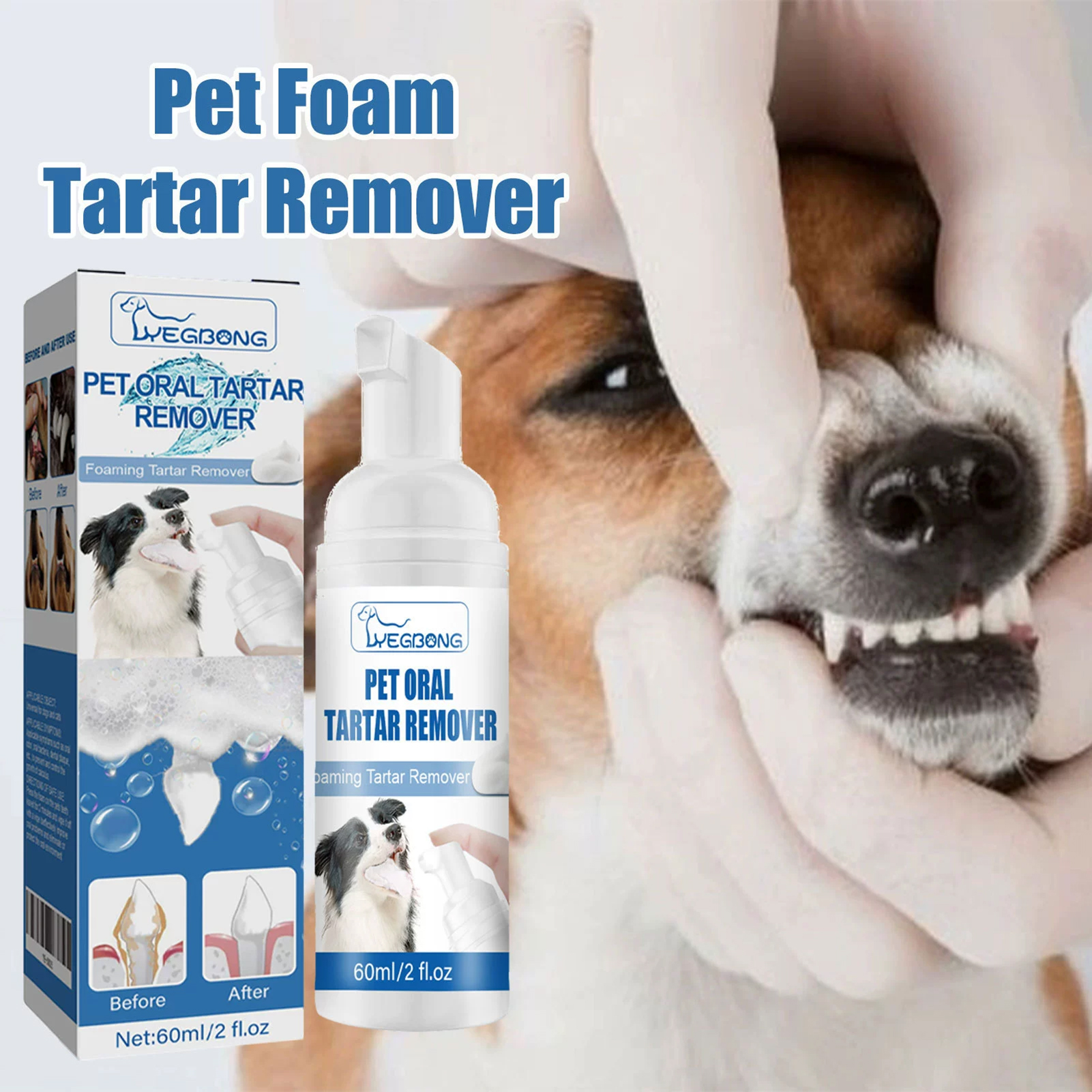 60ml Pets Oral Care Foam Gentl - Teeth Whitening Foam ulasan dan harga