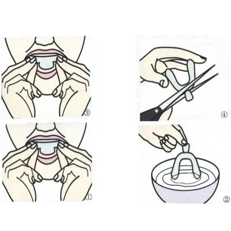 1/3/6pairs Silicone Mouth Guar - Teeth Whitening Gel For Trays ulasan dan harga