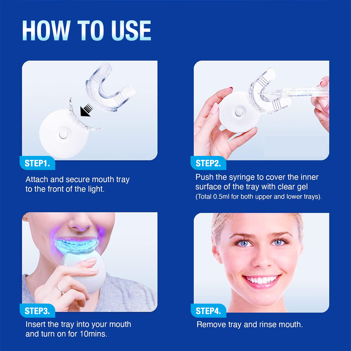 Teeth Whitening Kit - 5X LED L - Teeth Whitening Gel For Trays ulasan dan harga