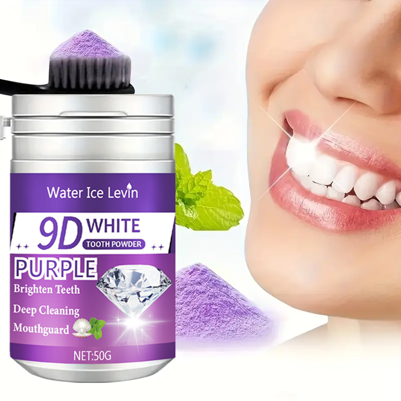 9D White Purple Toothpowder. B - Teeth Whitening Ingredients ulasan dan harga