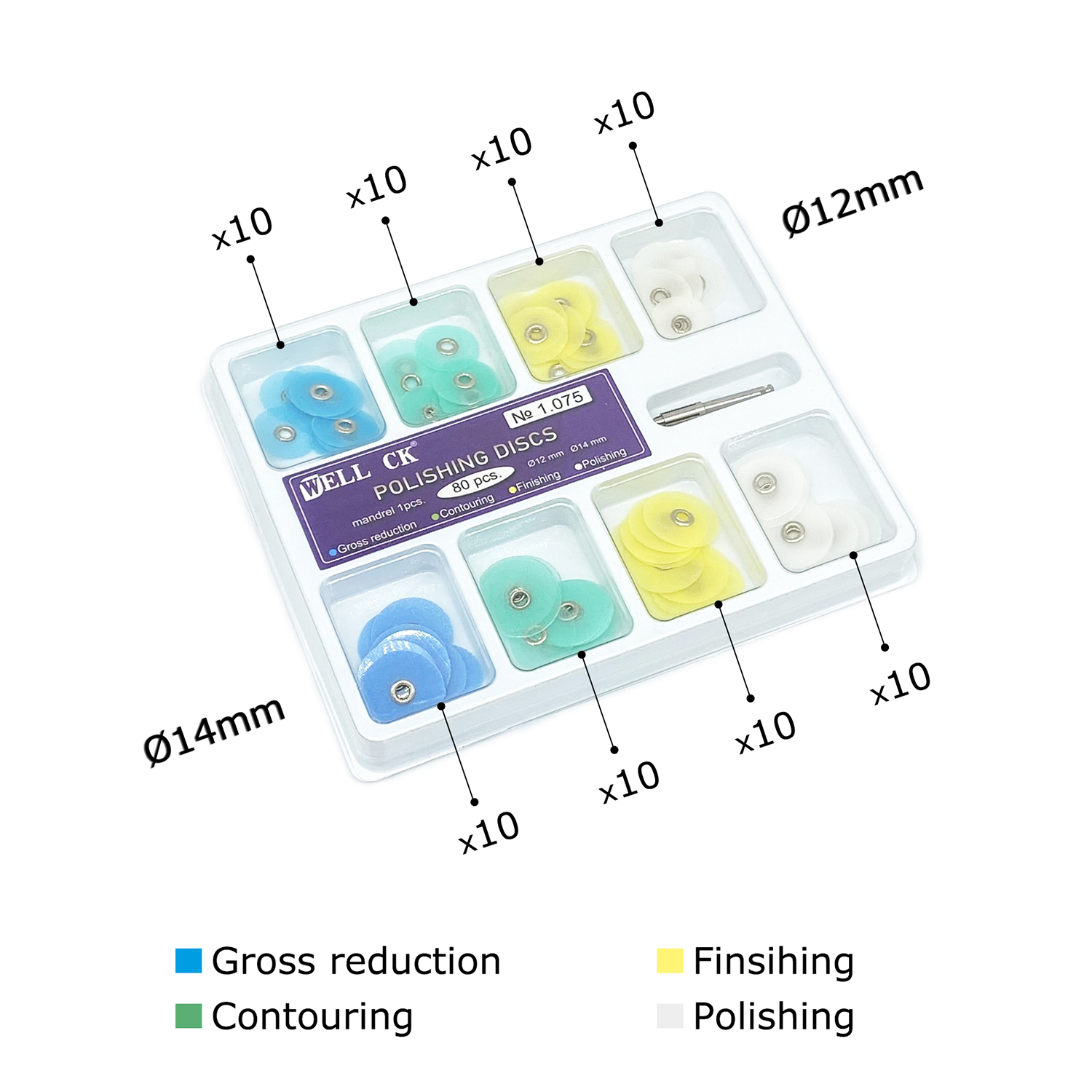WELL CK 40/80Pcs Dental Polish - Whitening Teeth Dentist ulasan dan harga