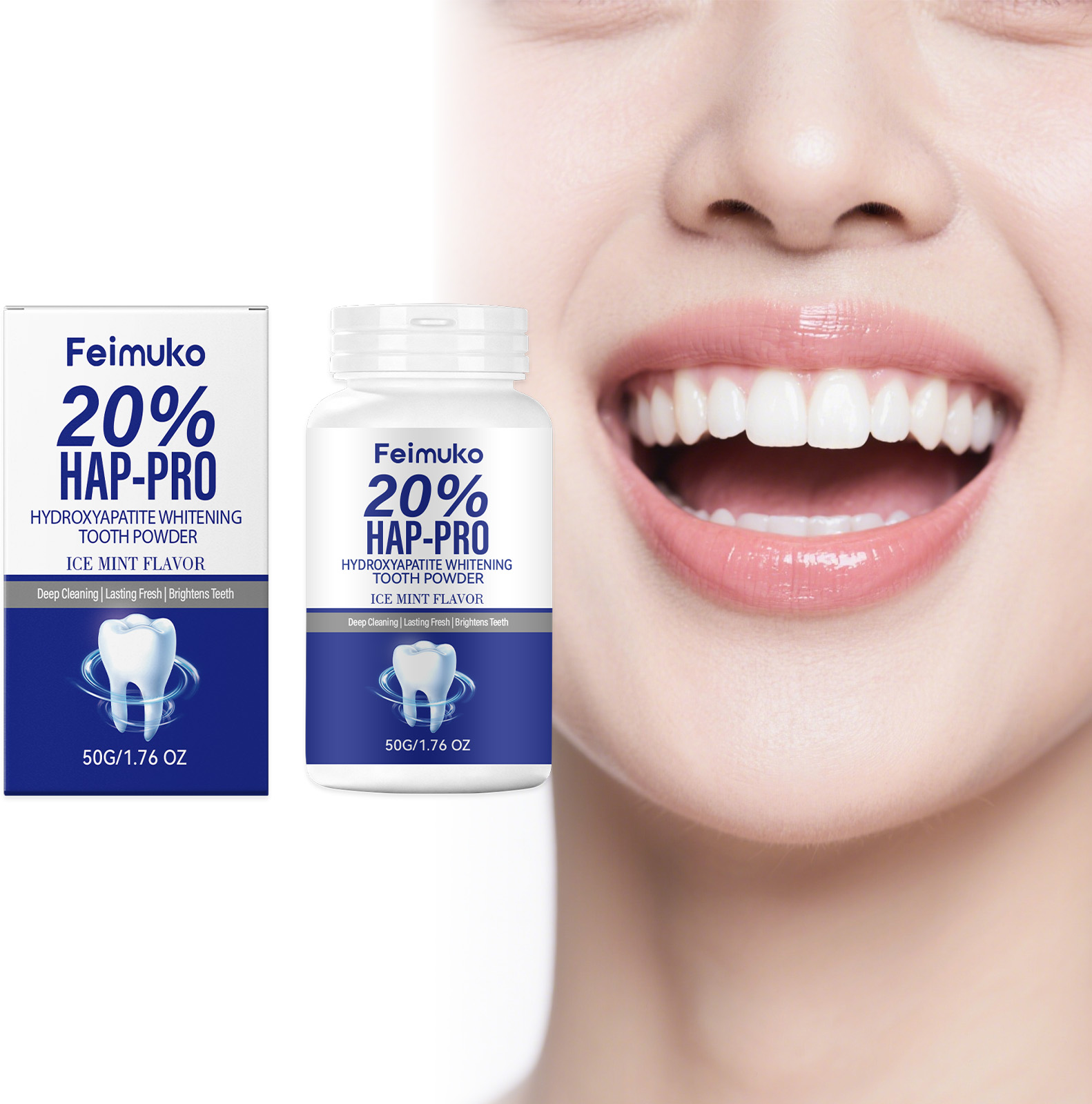 20% Hydroxyapatite Tooth Powde - Teeth Whitening Ingredients ulasan dan harga