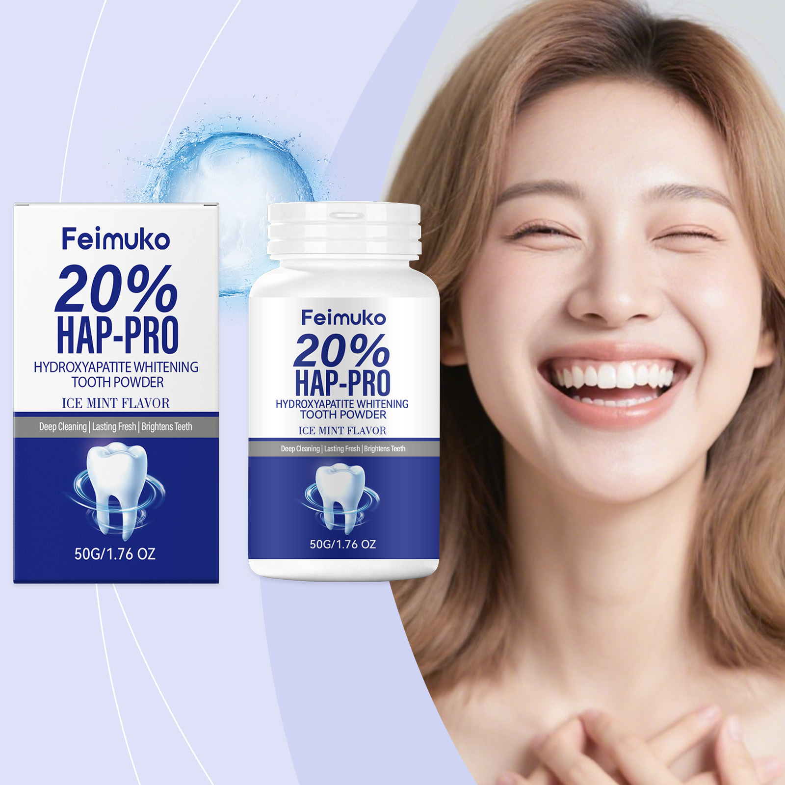 20% Hydroxyapatite Tooth Powde - Teeth Whitening Ingredients ulasan dan harga