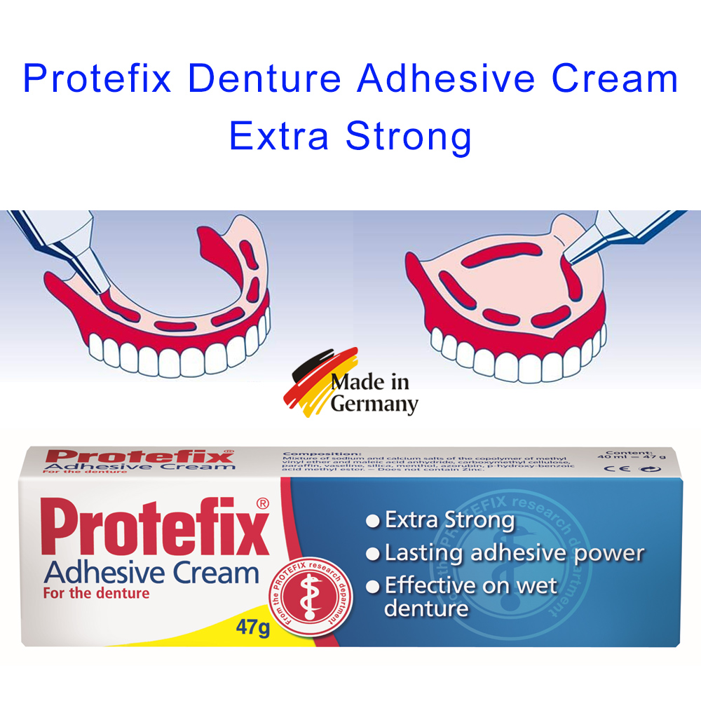 Protefix Adhesive Cream For De - Teeth Whitening Ingredients ulasan dan harga