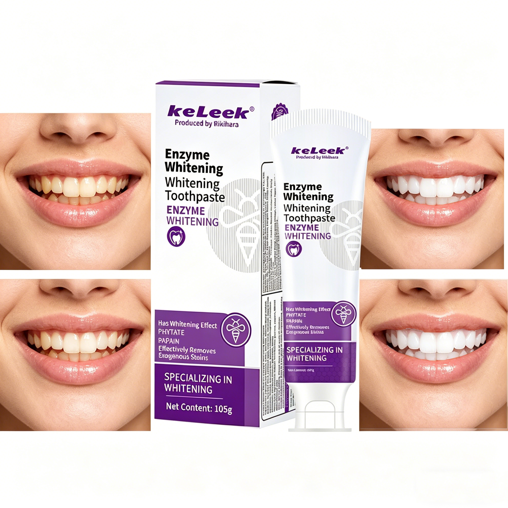 KeLeek Enzyme Whitening Toothp - Teeth Whitening Enzymes ulasan dan harga
