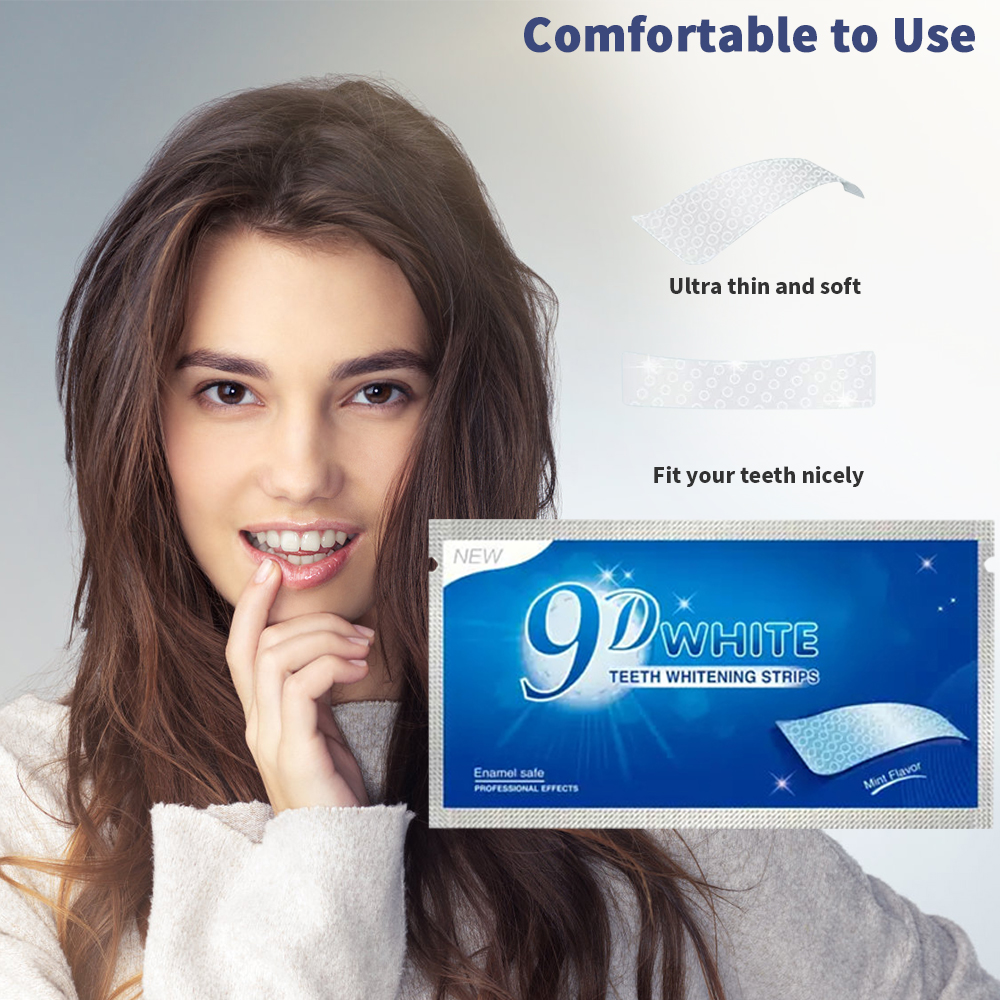 9D White Teeth Whitening Strip - Teeth Whitening Home Kit ulasan dan harga
