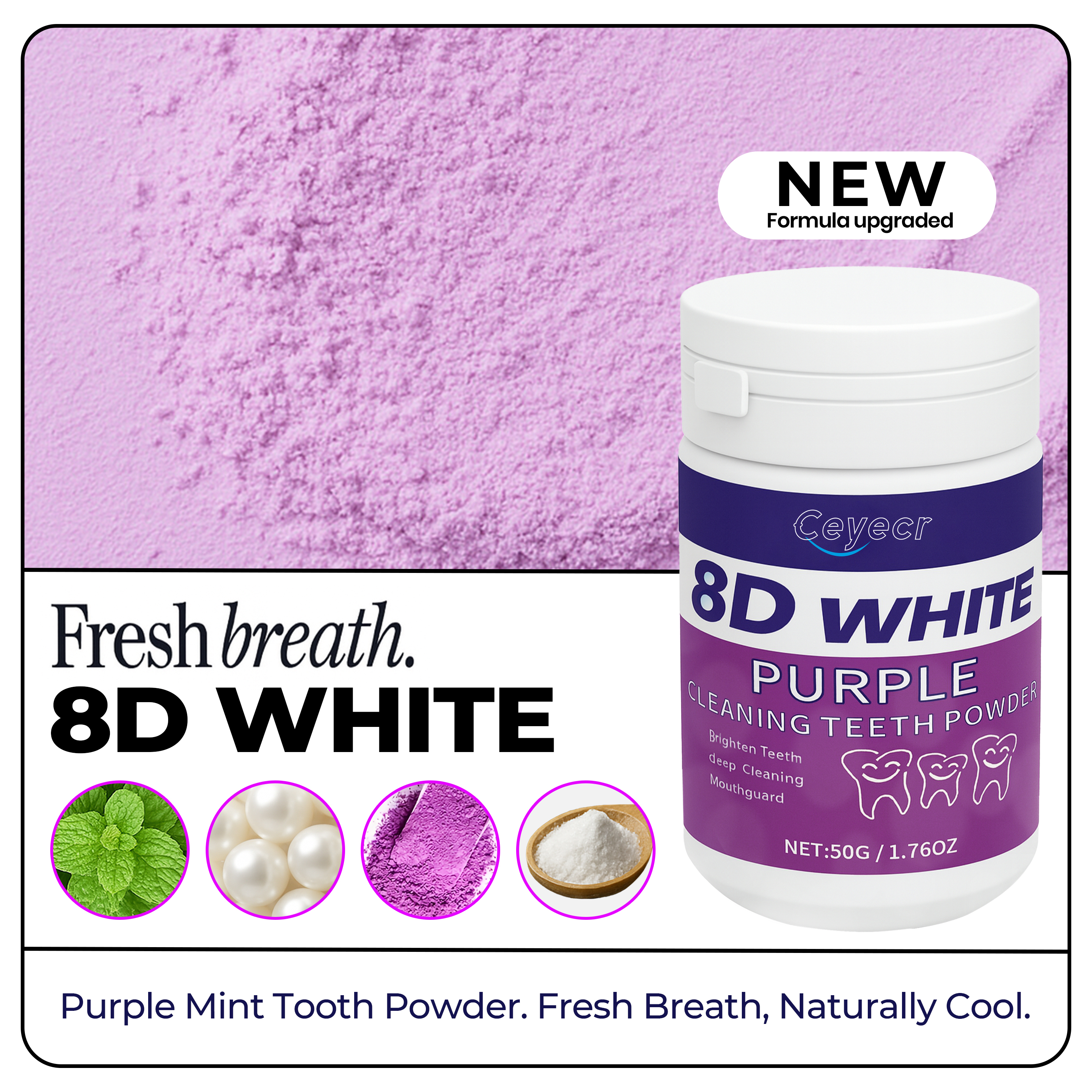 8D white Teeth Whitening Powde - Teeth Whitening Ingredients ulasan dan harga