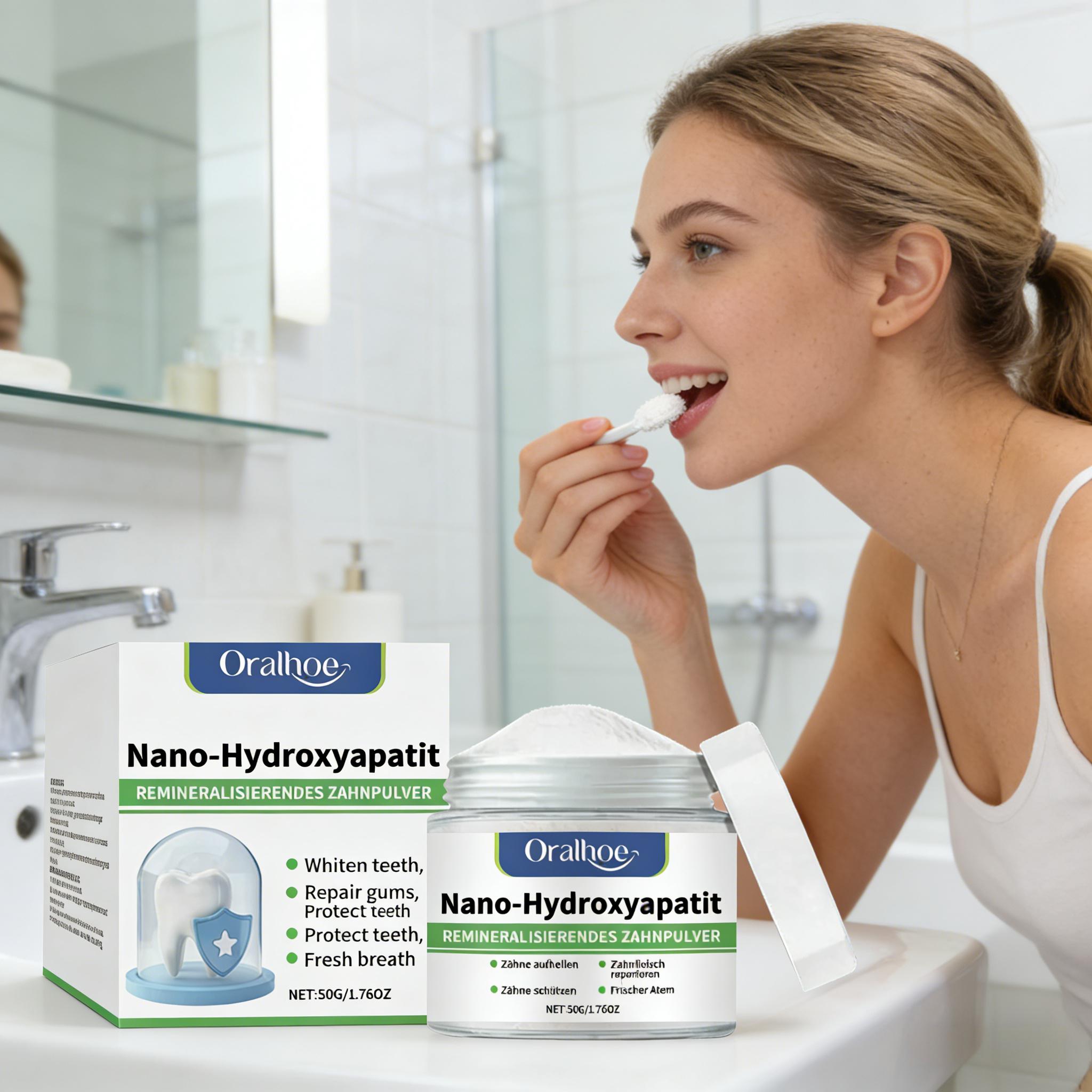 Oralhoe Whitening Tooth Powder - Teeth Whitening Ingredients ulasan dan harga