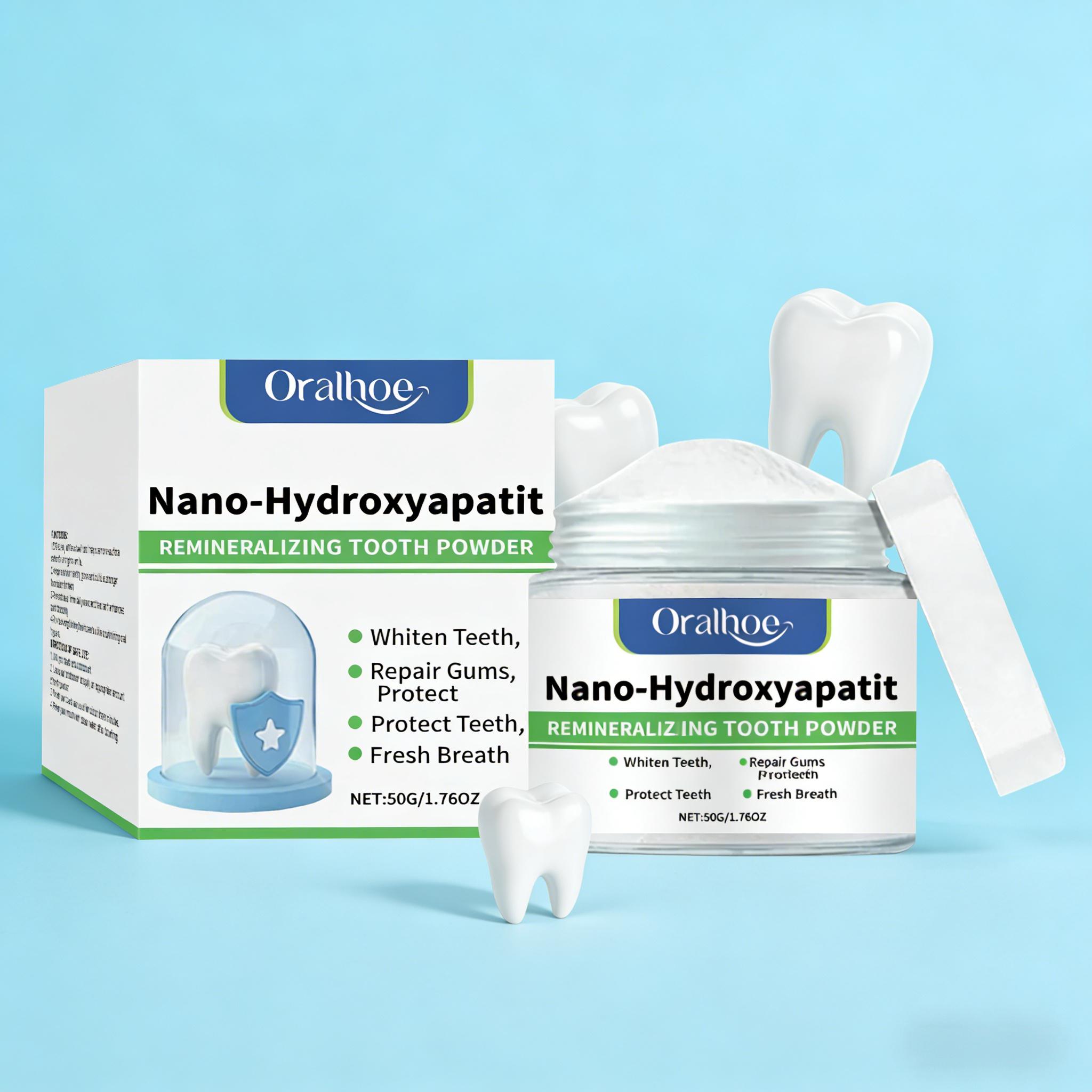Oralhoe Whitening Tooth Powder - Teeth Whitening Ingredients ulasan dan harga