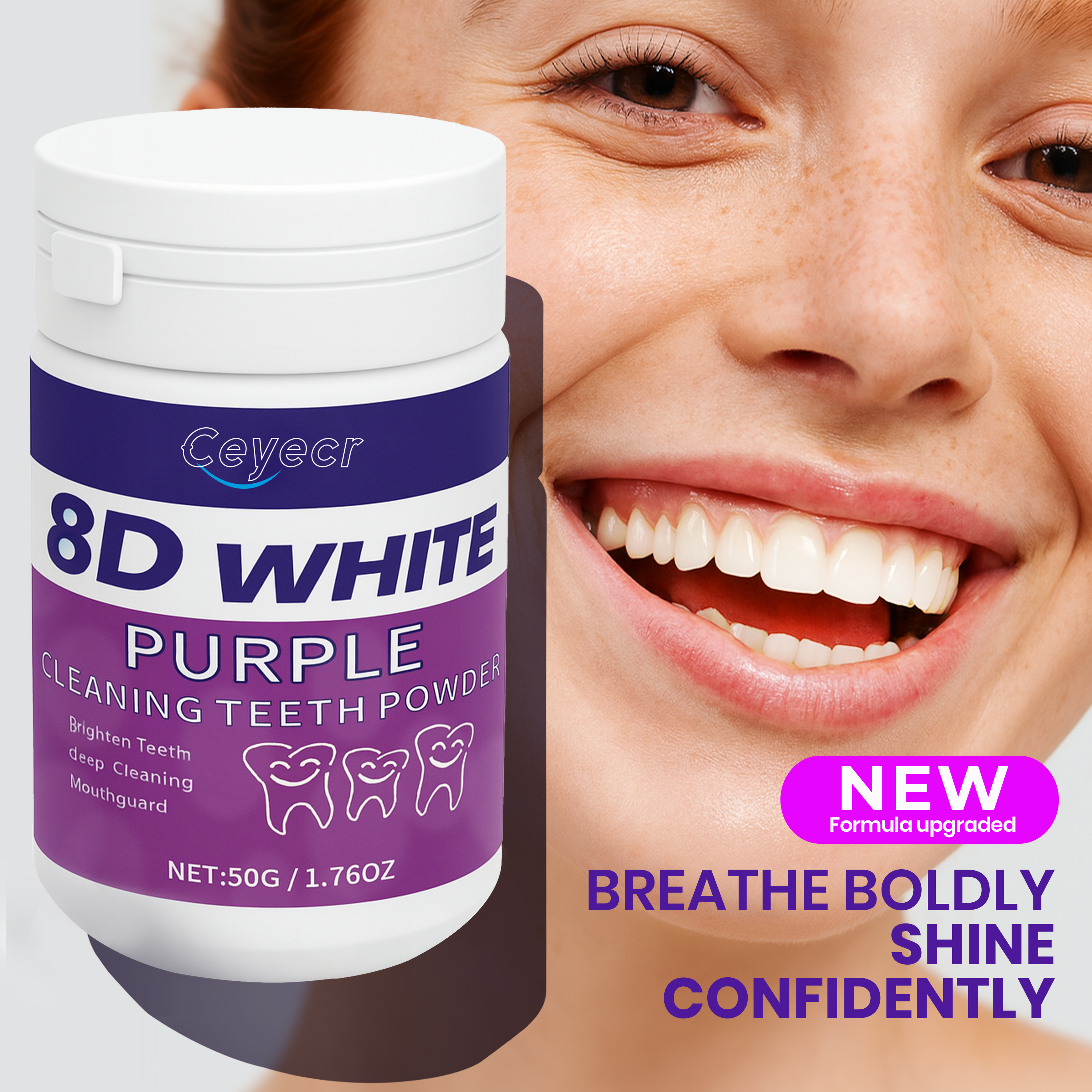 8D white Teeth Whitening Powde - Teeth Whitening Ingredients ulasan dan harga