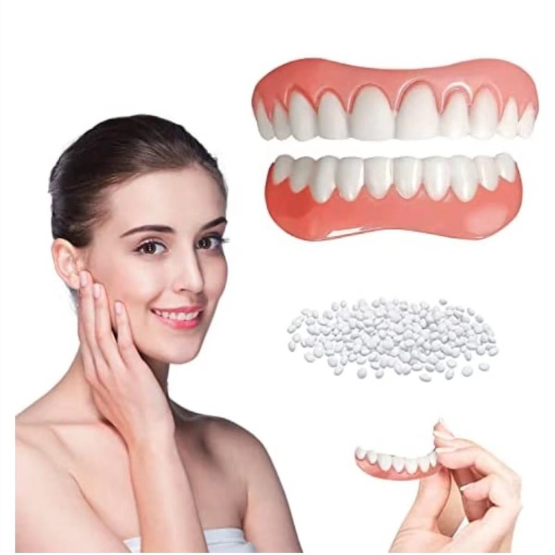 A Pair of Silicone Simulated U - Teeth Whitening Dental ulasan dan harga