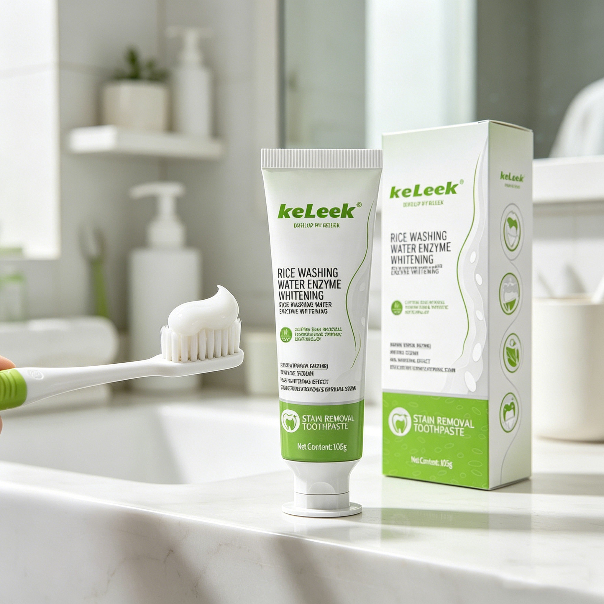 KELEEK Rice Water Enzyme Tooth - Teeth Whitening Enzymes ulasan dan harga