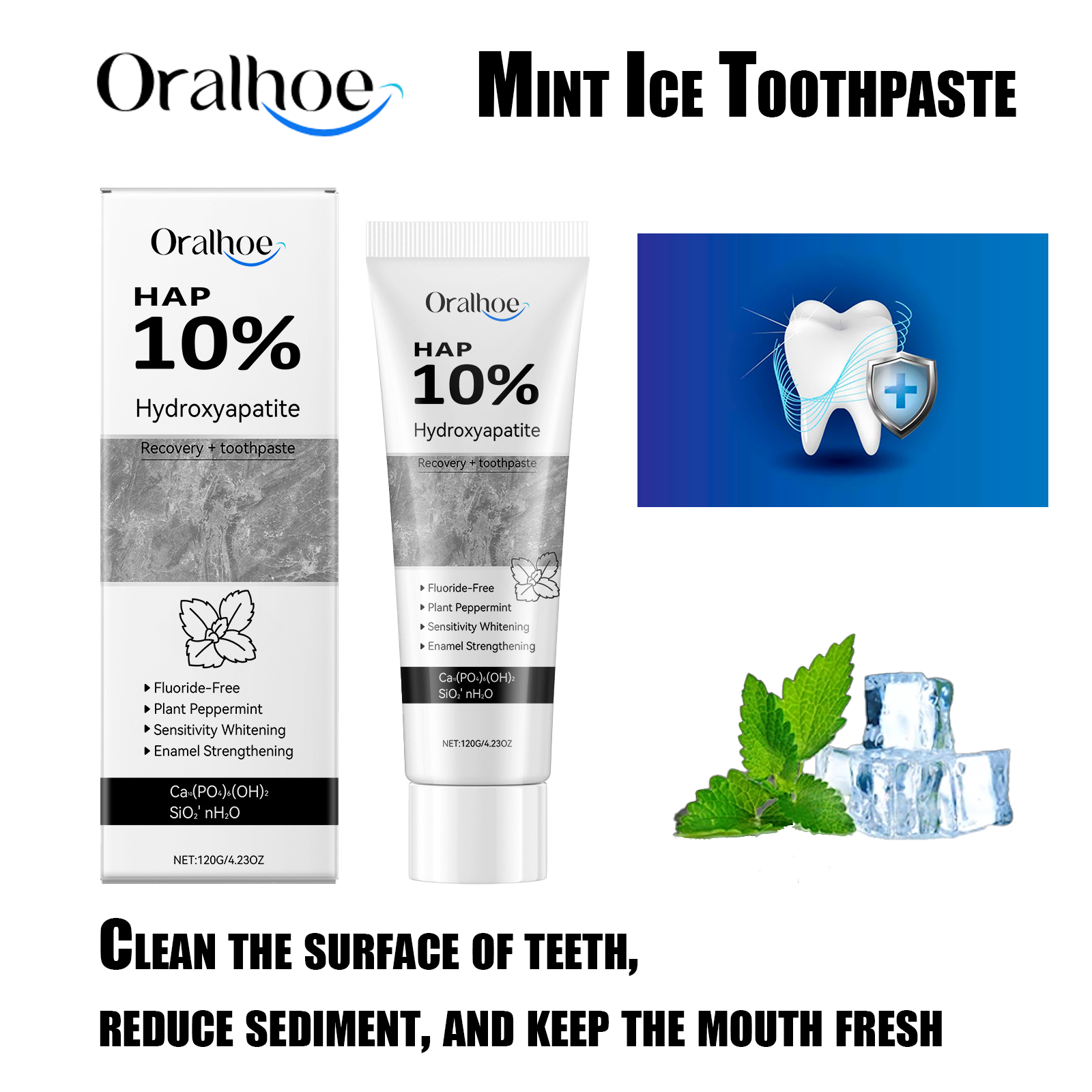 Oralhoe Teeth Whitening Cream  - Teeth Whitening Ingredients ulasan dan harga