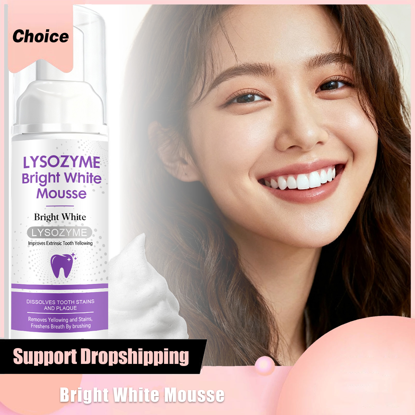 Hydroxyapatite White Teeth Mou - Teeth Whitening Foam ulasan dan harga